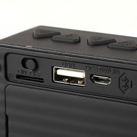 Компактна безжична стерео Wireless Bluetooth колона радиоприемник USB AUX Micro SD карта за телефон, снимка 8 - Слушалки и портативни колонки - 17347215