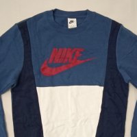 Nike Sportswear Fleece Sweatshirt оригинално горнище XS Найк памук, снимка 2 - Спортни дрехи, екипи - 43227996