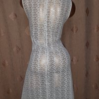 XXL/XXXL Бяла дантелена рокля за едра дама , снимка 5 - Рокли - 40514269