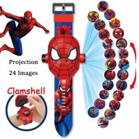 Spiderman Нов детски часовник с прожектор Спайдърмен