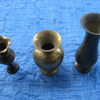 Месингова бронзова ваза-3бр, снимка 1 - Антикварни и старинни предмети - 28525601