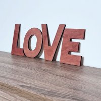 Дървен надпис LOVE, снимка 2 - Други - 37839436