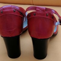Елегантни пролетно/летни обувки, естествена кожа № 37, снимка 5 - Дамски обувки на ток - 36871803