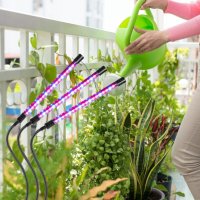 UV лампа за отглеждане на растения с 3 гъвкави крака – 40W, снимка 5 - Други - 39044160