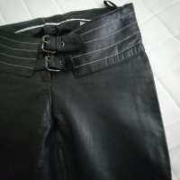 Дамски кожени панталони -черни .Подходящи за рокерки, снимка 11 - Панталони - 43087394