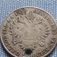 Сребърна монета 20 кройцера 1838г. Фердинанд първи Будапеща Австрийска империя 13700, снимка 9 - Нумизматика и бонистика - 42967775