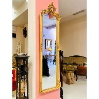 Високо златно огледало - Рококо, снимка 2 - Огледала - 43941152