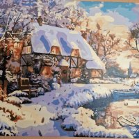 Нова картина 40см-50см Зима Коледа Christmas , снимка 1 - Картини - 39909623