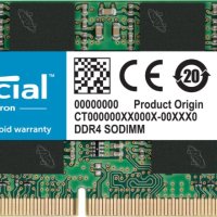 Ram Рам Памет за лаптоп 8GB DDR4 3200 Crucial CL22 CT8G4SFRA32A, снимка 1 - RAM памет - 43816056