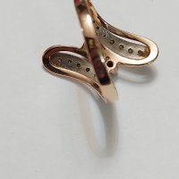 Златен руски пръстен , снимка 2 - Пръстени - 44117406