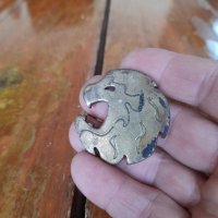 Стара метална фигурка,глава на Лъв, снимка 2 - Други ценни предмети - 39511904