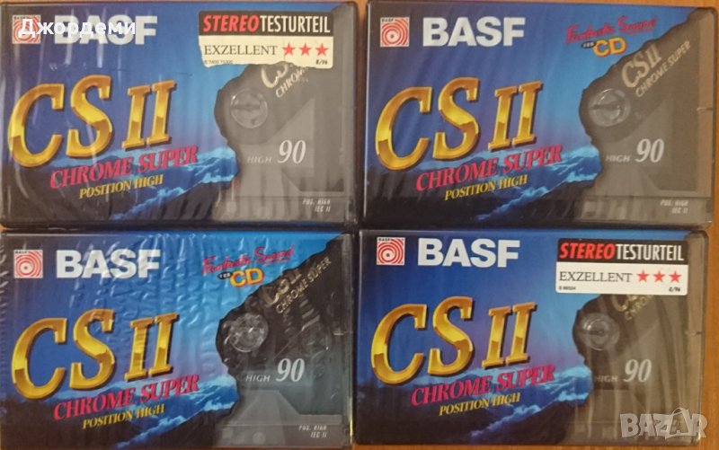 Аудио касети /аудио касета/ BASF CS II Chrome Super 90 min, снимка 1