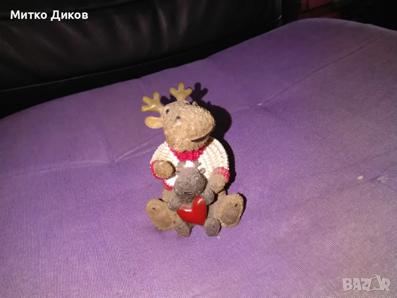 Скулптурка еленче Канада нова Н-8см на 6 см, снимка 1