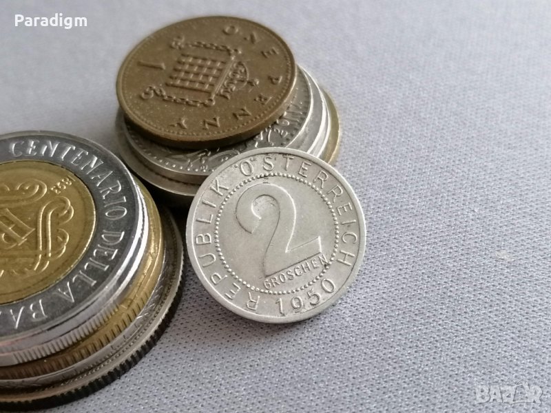 Mонета - Австрия - 2 гроша | 1950г., снимка 1