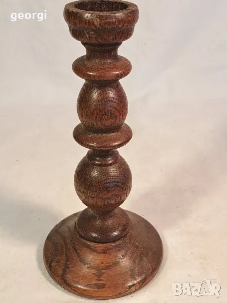 дървен свещник   18/5, снимка 1