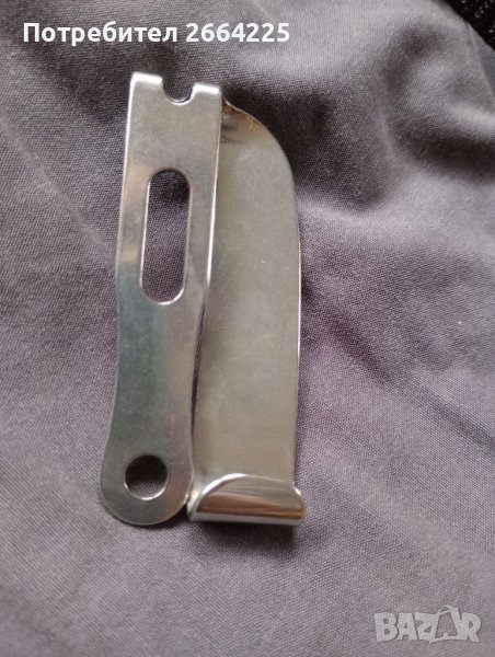 Метална щипка за кобур кания с подарък монтажни болтчета, снимка 1