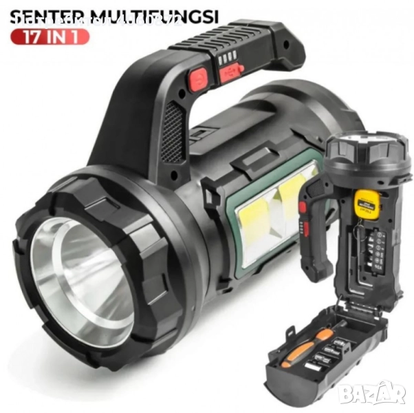 Фенер-прожектор с инструменти 17в1, снимка 1