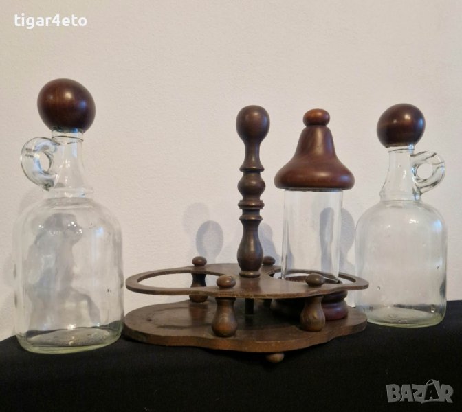 Буркан, шишета и поставка , снимка 1