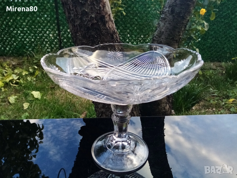 Фруктиера ретро стъкло, снимка 1