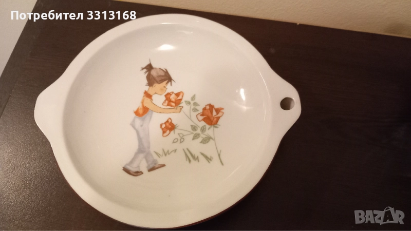 Детска порцеланова чиния , снимка 1