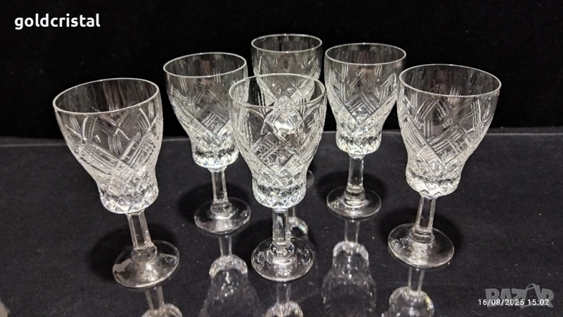 Кристални чаши руски кристал, снимка 1