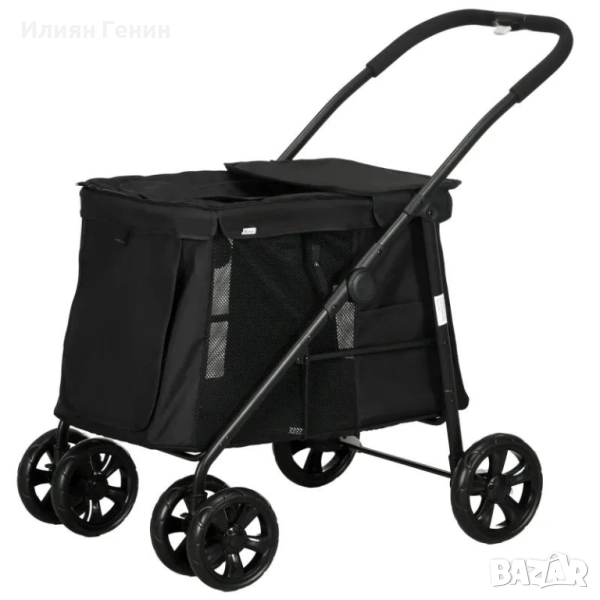 PawHut Количка за кучета с възглавница, снимка 1