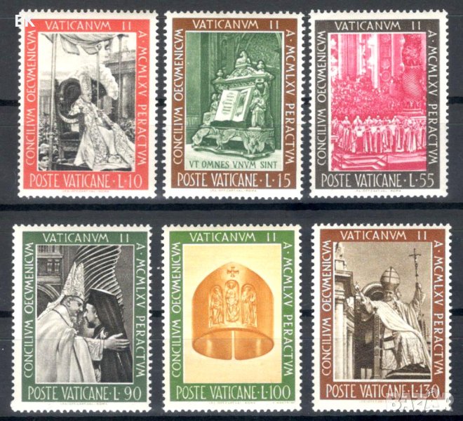 Ватикана, 1966 г. - пълна серия чисти марки, религия, 1*2, снимка 1