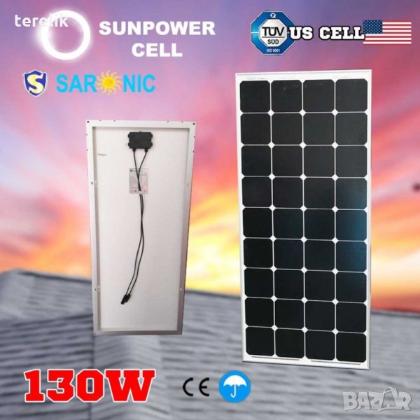 Нови Соларен панел 5W 10W 20W 30W 40W 50W 60W 100W 120W,150,200W 12м гаранция контролер 10А 30А , снимка 1