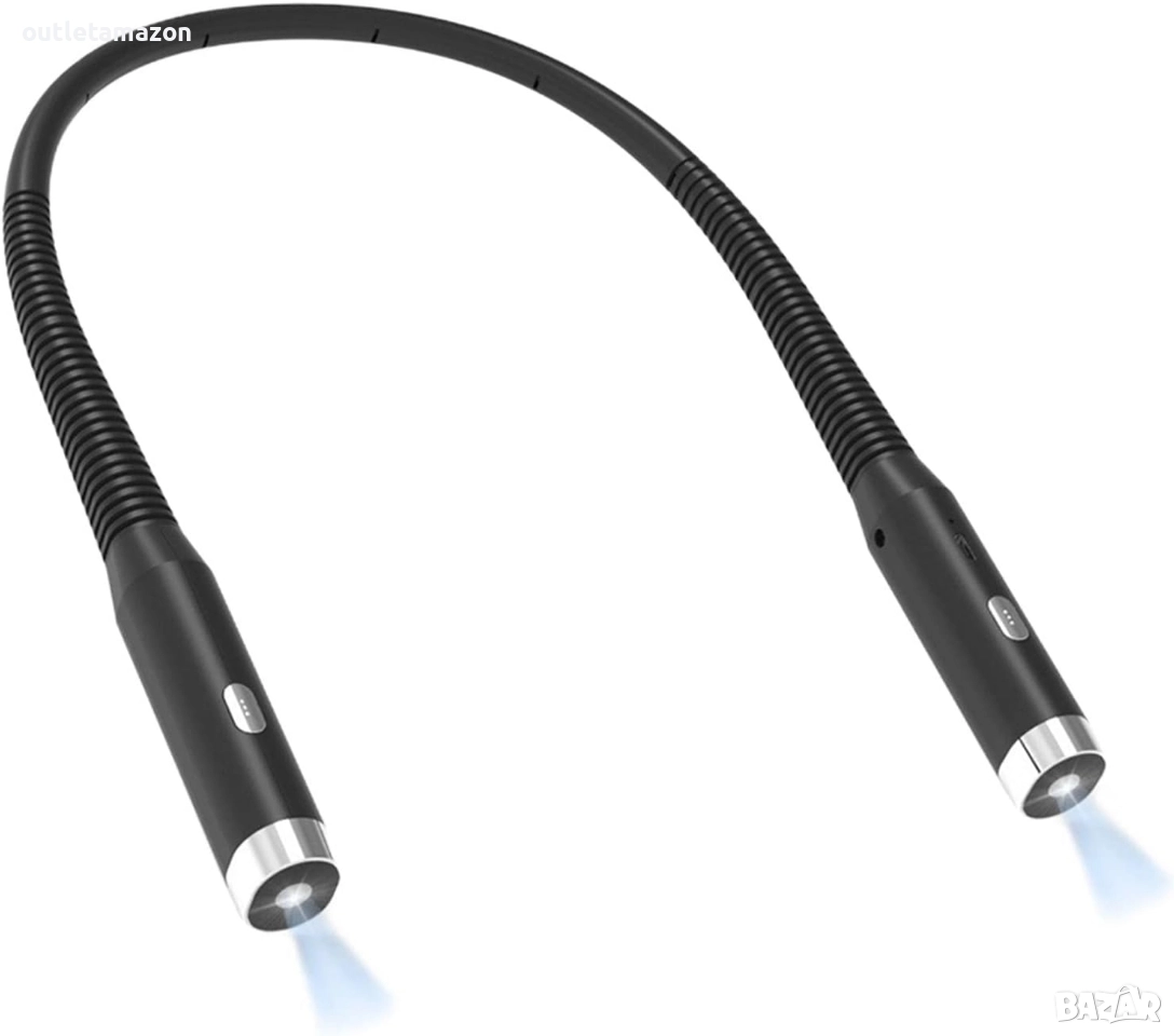 LED лампа за четене за врата, презареждаща се LED лампа за четене в леглото, снимка 1