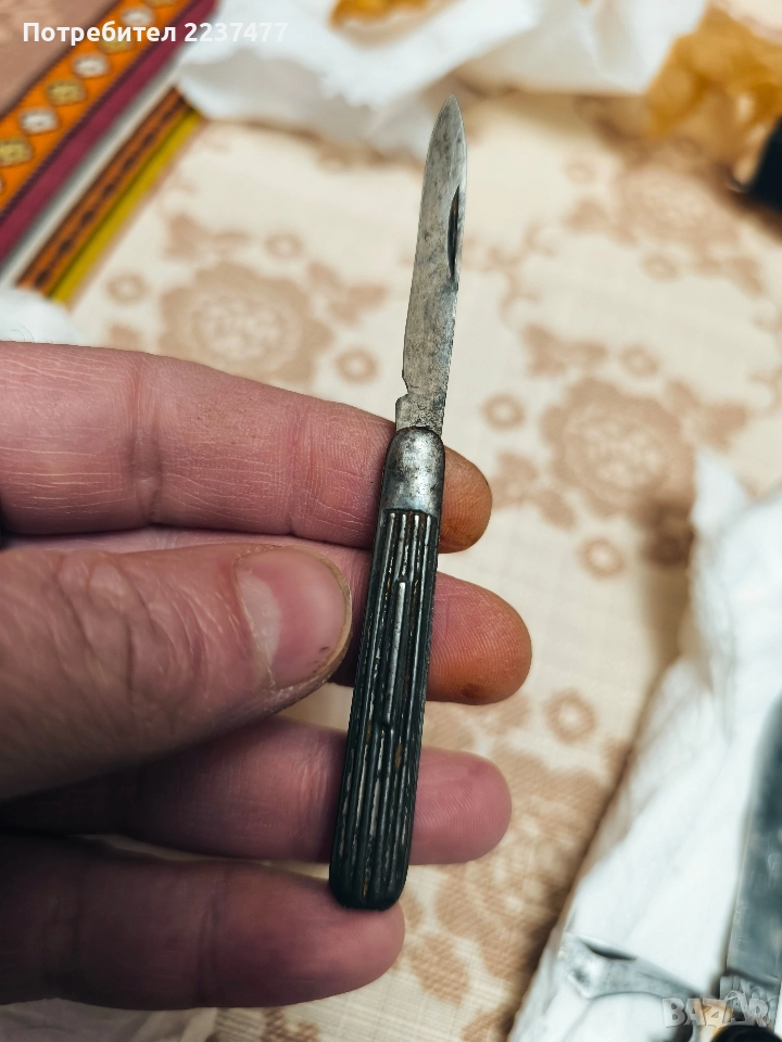 метално старо мини ножче, снимка 1