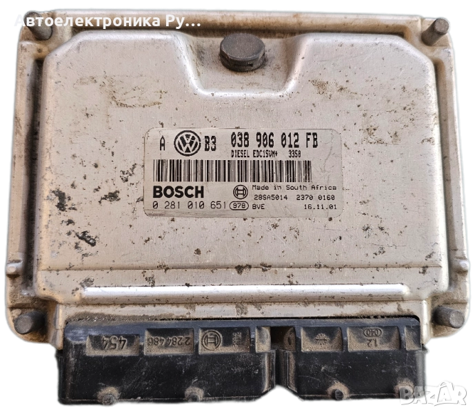 компютър VOLKSWAGEN GOLF BOSCH 0 281 010 651, 0281010651, 038 906 012 FB , снимка 1