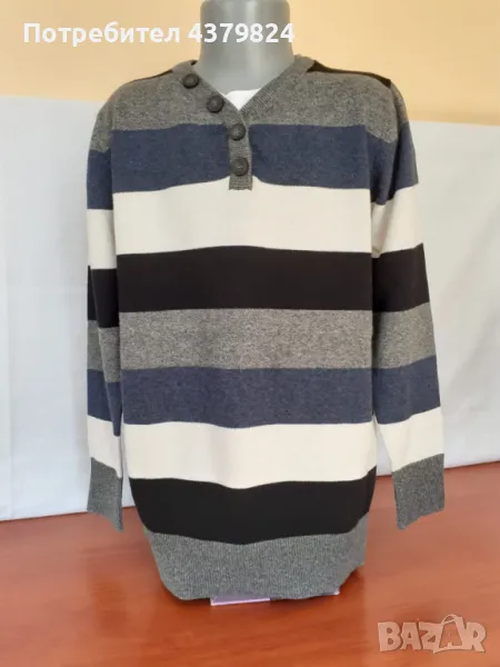 Нов детски немски плетен пуловер, р.134/140, 100% памук.. , снимка 1