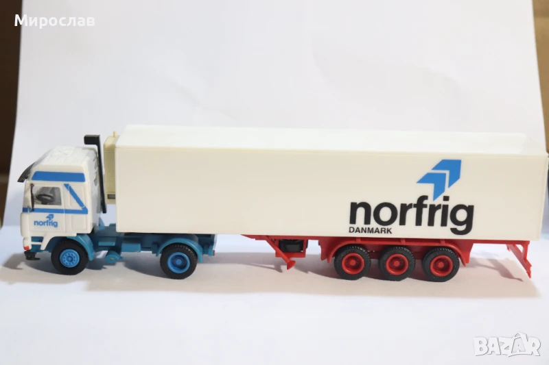 HERPA H0 1/87 MAN КАМИОН МОДЕЛ КОЛИЧКА TIR ТИР, снимка 1