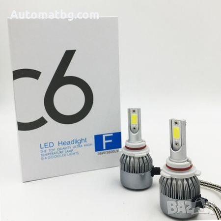 Комплект led лед диодни крушки за фарове Automat HB4 / 9006, 36w, 7600lm 12V, снимка 1