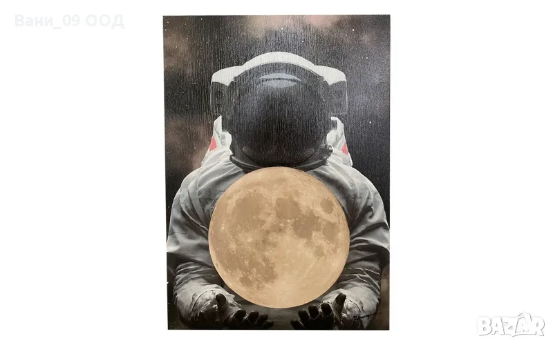 50х70см! Картина-канава "Космонавт" , снимка 1