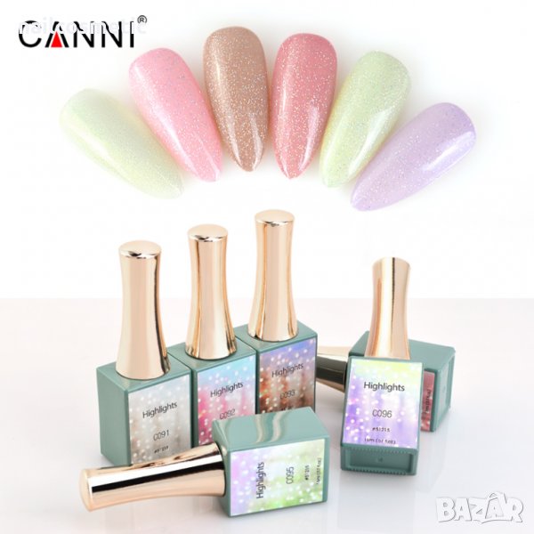 CANNI UV&LED HIGHLIGHTS СЕРИЯ ГЕЛ ЛАК - 16 МЛ , снимка 1