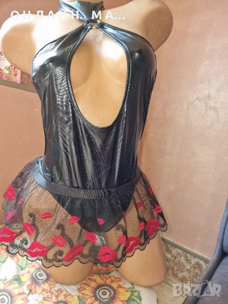 Боди Латекс +мини пола код 001 , снимка 1