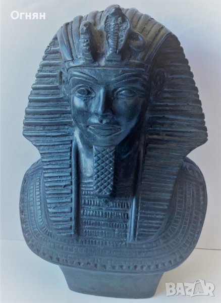 Масивна статуетка Тутанкамон - черен оникс, снимка 1