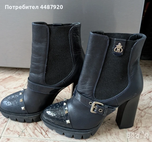 Елегантни дамски боти с висок ток Daris, снимка 1