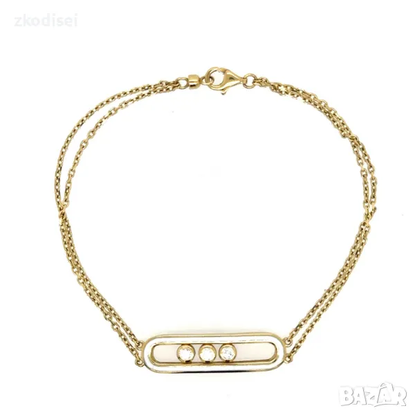 Златна дамска гривна 4,44гр. 14кр. проба:585 модел:26649-3, снимка 1