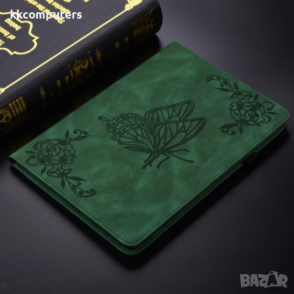 Huawei MatePad SE 11 2024 Butterfly Flower Кожен Калъф и Протектор, снимка 1