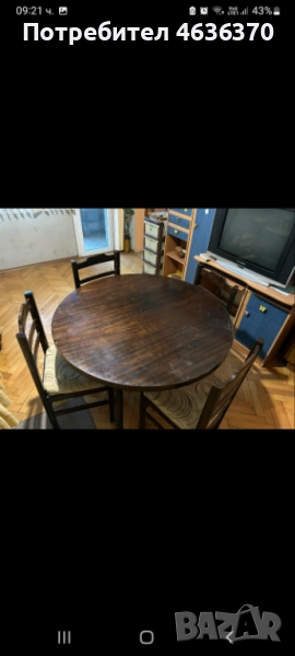Кухненска маса +4бр.столове, снимка 1