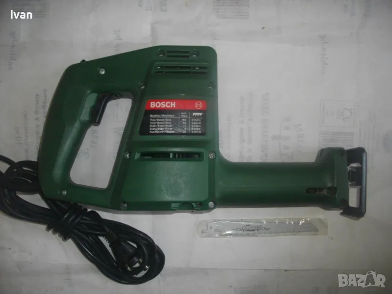 НОВ 550W BOSCH SCINTILA SA ШВЕЙЦАРСКИ ОРИГИНАЛЕН САБЛЕН РЕЦИПРОЧЕН ТРИОН ЕЛЕКТРИЧЕСКА НОЖОВКА БОШ , снимка 1