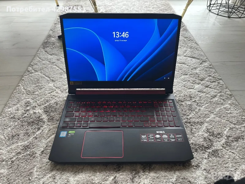 *acer nitro 5 * monitor dell 27" , снимка 1