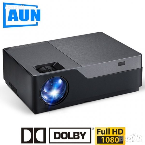AUN Full HD проектор с 1920x1080P резолюция , снимка 1