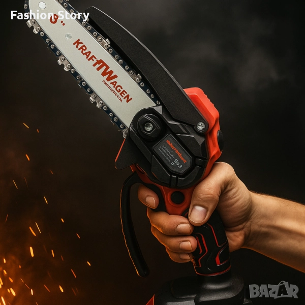 Акумулаторен верижен трион KraftWaagen KK-D01, с 2 батерии 48V / 2.0Ah, снимка 1