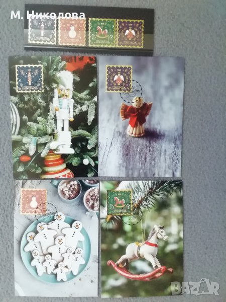 Новогодишни марки и Първодневни картички Лихтенщайн , снимка 1