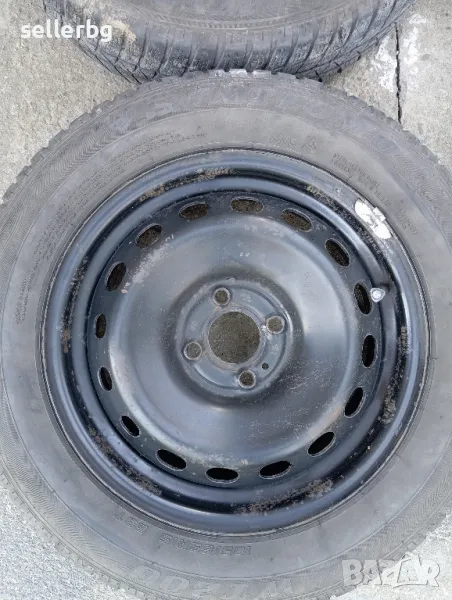 4 джанти с нови гуми за дачия рено нисан 4х100, ЦО 60.1 6Jx15, ET40, снимка 1