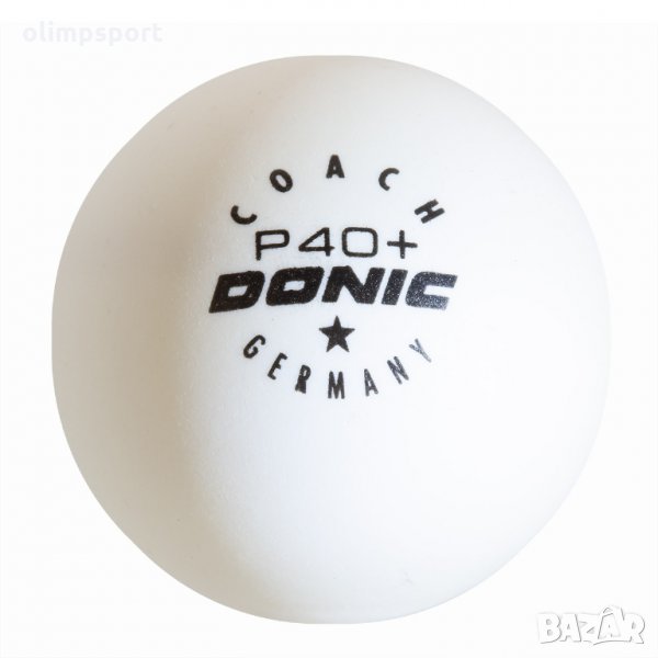 топчета за тенис на маса DONIC COACH* P40+ нови  бели   , снимка 1