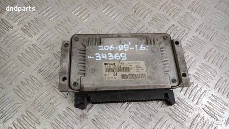 Компютър Peugeot 206 1.6i 16v 1999г.	, снимка 1